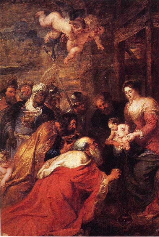 Peter Paul Rubens Adoration of the Magi Norge oil painting art
